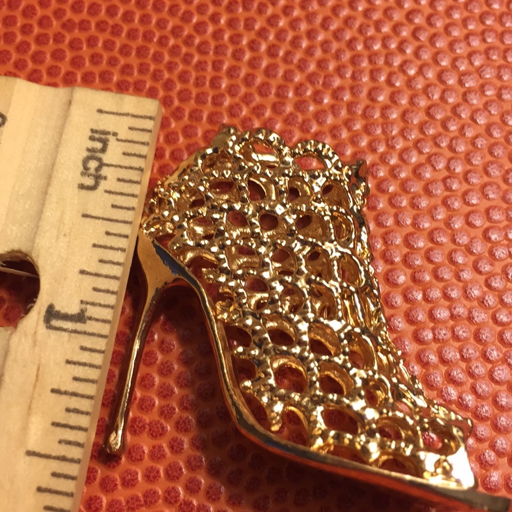 Key Chain/ Purse Charm- Mini Shoe- Gold Tone -NWT - Picture 9 of 9